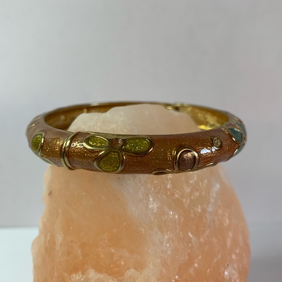 Enameled bangle bracelet - Picture 1 of 5